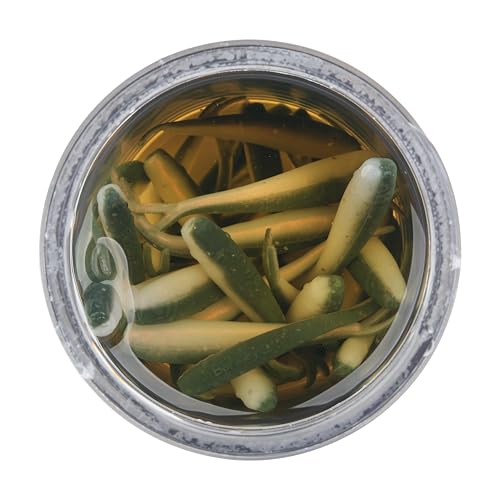 Berkley Gulp! Alive! Minnow Fishing Soft Bait - color: Emerald Shiner, size: 1in - Jar
