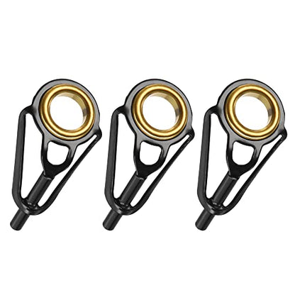 PATIKIL Fishing Rod Tips Repair Kit Stainless Steel Ring Guide for Saltwater Freshwater Fishing - size: 1.6mm