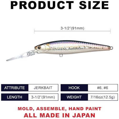 Lucky Craft Staysee 90SP Version 2 Bait - color: 270 MS American Shad