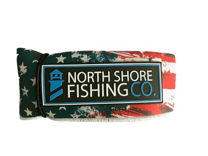 Premium Neoprene Fishing Rod Sleeve – Floating, Puncture Resistant, Labeled Protective Sock for Casting, Spinning, Trolling Fishing Rods - color: Flag, size: 60", style: Spinning