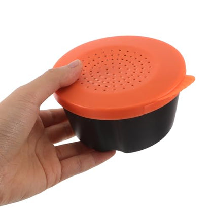BESTonZON 3pcs Fishing Worm Storage Box Set Portable Vibrant Live Bait Bucket Made of Sturdy Pp Material, Easy to Clean Worm Bait Holder for Outdoor Fishing
