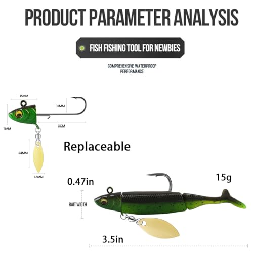 Soft Plastic baits bass Lures Fishing, Soft Plastic Walleye Fishing Lures, Paddle Tail Swimbaits for Bass Fishing, Fishing Bait for Freshwater Saltwater Gifts - style: 6pcs-t-tail Lead-coated Bait 3.5in