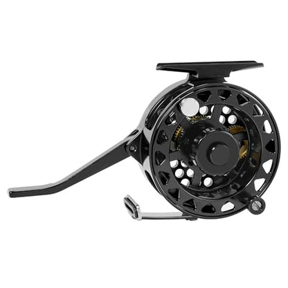Semi-Automatic Fly Reel with Adjustable Drag Quick Spool Removal Made of CNC Machined Aluminum for Freshwater Lake River Trout Fly Fishing