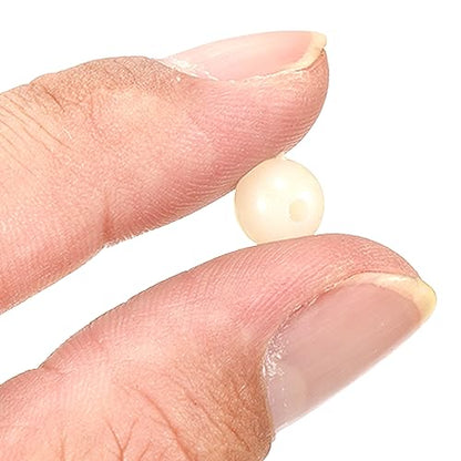M METERXITY Glow Fishing Beads - Plastic Luminous Round Bait Egg Lure Rigs Apply to Outdoor Tackle Tool - color: White, size: 8mm
