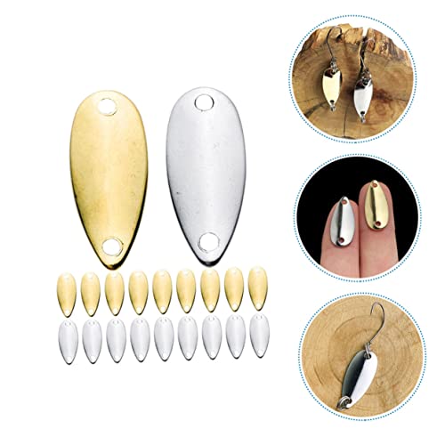 Kisangel 20pcs Metal Fishing Baits Sinking Lures for Freshwater Lightweight Bass Attractors Fishing Gear for Lakes Rivers and Streams