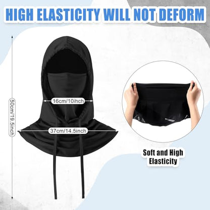 Frienda 6/9/12 Pcs Balaclava Ski Mask UV Protection Hood Breathable Full Head Mask Face Cover for Men Women Cycling Fishing - color: Black, Light Gray, Dark Gray