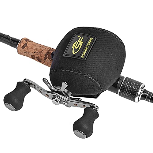 SF Low Profile Neoprene Baitcaster Reel Covers Casting Protective Reel Case fit 50 100 200 Series Baitcaster - color: Baitcast up to 200 Series, size: Left Hand/1 Pack