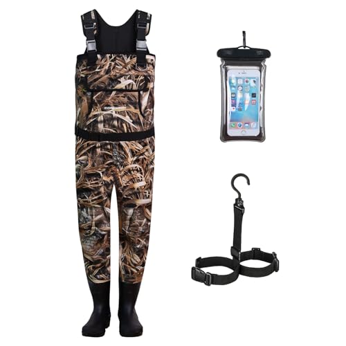 Neoprene Fishing Waders for Men, Waterproof Chest Waders - size: 13#
