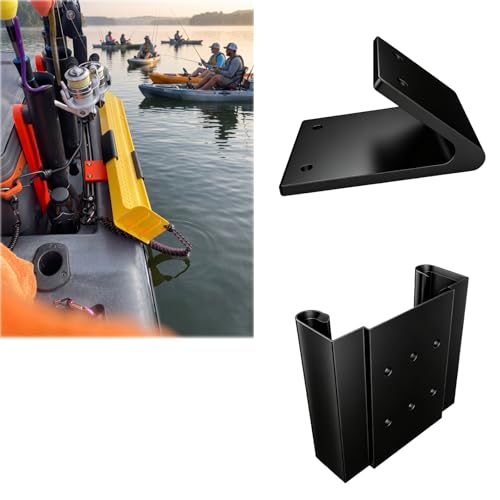Kayak Rail Mount Compatible with Ketch Karbonate Fishing Ruler, Track Mounted Measuring Board Holder for Standard Kayak Accessory Rails, Kayak Fishing Accessory