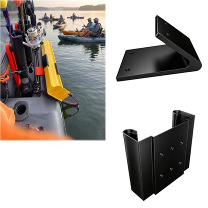 Kayak Rail Mount Compatible with Ketch Karbonate Fishing Ruler, Track Mounted Measuring Board Holder for Standard Kayak Accessory Rails, Kayak Fishing Accessory