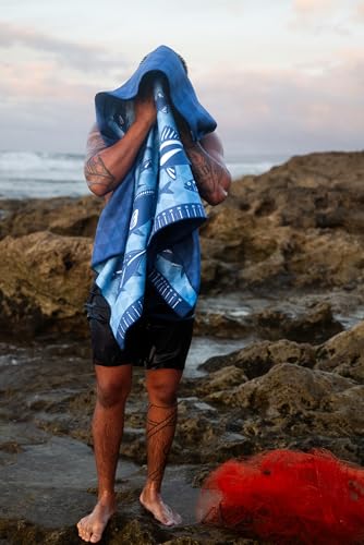 Anywhere Towel - Reversible Quick Drying Absorbent Compact Microfiber (Angler's Fishing) - color: Angler's Fishing