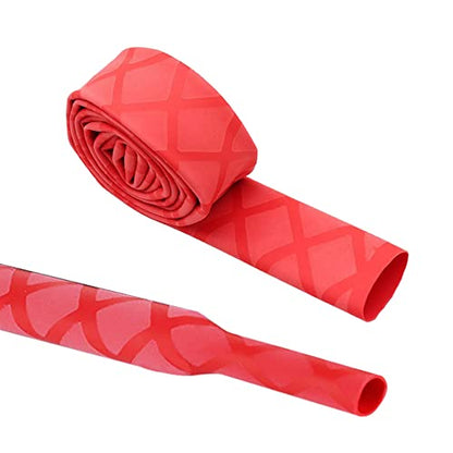 Heat Shrink Tubing, Heat Shrink Wrap Tube Sleeve for Fishing Rods Grip Handle with Non Slip and Insulation Red (Diameter 35mm, Length 39in) - color: Red, size: Diamter:35mm Length:39