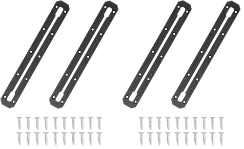 VTurboWay 2 Pcs 13.4" Low Profile Track, Kayak Track for Fishing Rod Holder, Kayak Gear Track Accessories, Reinforced Marine Nylon, Free Installation Screws - size: 7.4" (Pack of 2)