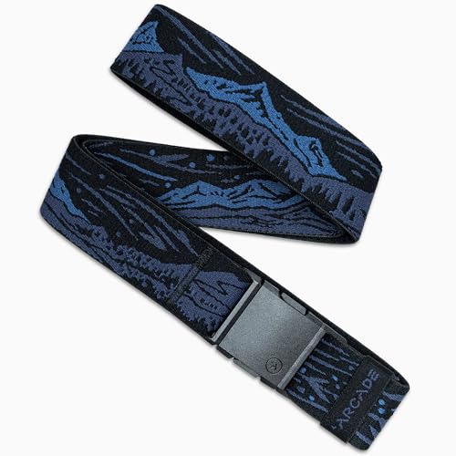 Arcade Belts A2 Unisex Adventure Belt: Heavy Duty Stretch, Metal Free Buckle - color: Out-of-range - Navy, size: Standard (Up to 40"); 1.5" Wide