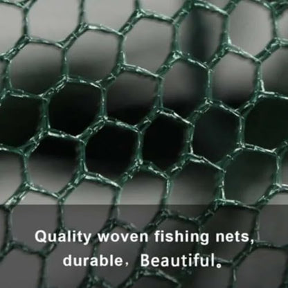 Wander Peaks Foldable Fishing Bait Trap, Collapsible Mesh Cage for Crab Shrimp Minnow Crawdad, Easy Setup Portable Angler Trap for Freshwater Pond Lake
