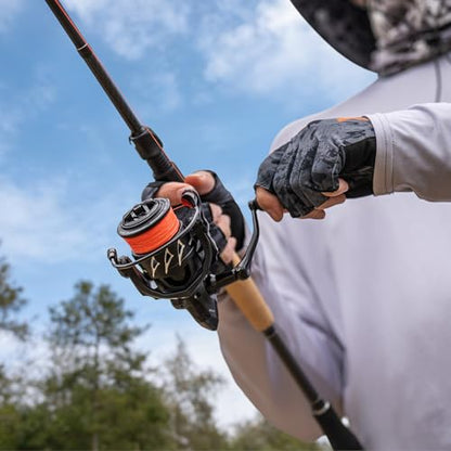 KastKing Spartacus II Plus Twin-Tip Spinning & Casting Rods, IM6 Graphite Blanks, Stainless Steel Frame with Zirconium Oxide Rings, 2-Piece Rods with Extra Tip Section, PTS, No-Slip Grip, Hook Keeper - size: 6'6"- M- Fast (2 Pcs+ Extra Tip), style: Spin