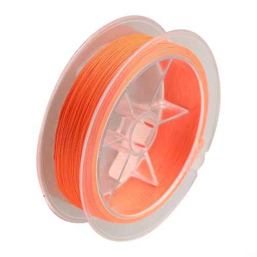 for Braided Fly Line Backing 50m Dacron Fishing Leader with Loop for Trout Bass Salmon Freshwater Saltwater Anglers Strong Low Stretch - size: E