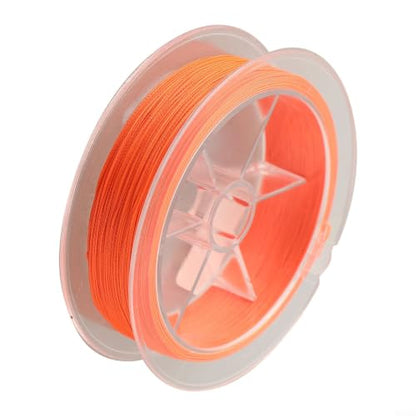 for Braided Fly Line Backing 50m Dacron Fishing Leader with Loop for Trout Bass Salmon Freshwater Saltwater Anglers Strong Low Stretch - size: E