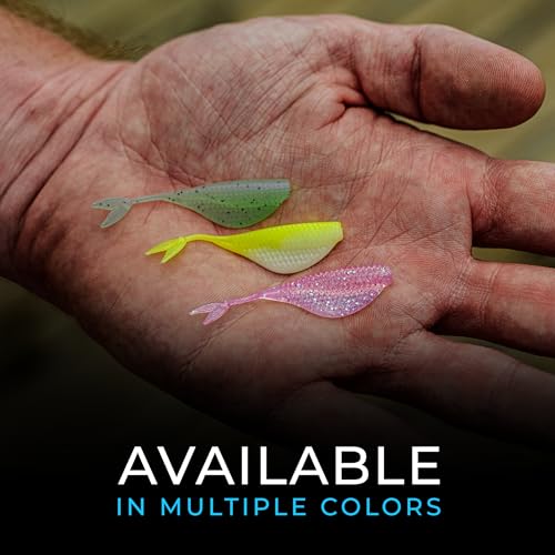 6th Sense – Clobber Minnow 2" – Soft Plastic Minnow – Crappie/Panfish Fishing – FFS Sonar Bait – (12 per Pack) Made in the USA - color: Threadfin Shad