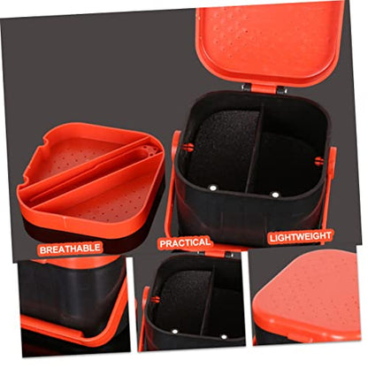 Storage Box Hydrating Clam Worm Container for Live Bait Breathable and Practical Design for Storing and Blood Easy to Clean Present
