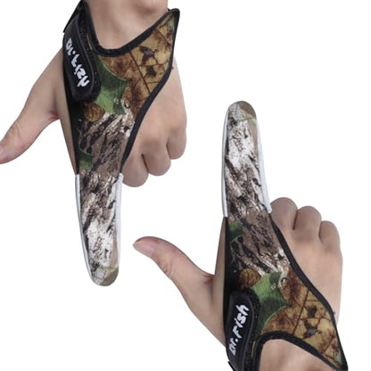 Dr.Fish 2 Pieces Fishing Gloves Casting 2 Finger Index Finger Stall Protector Anti-Slice Saltwater Trolling Surf Fishing Braid Line Anti-Slip Cooftable Woolen - size: Size XXL