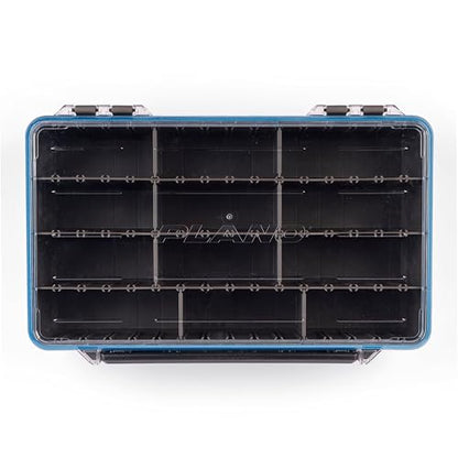 Plano StowAway 3700 Waterproof Deep Stow Tackle Box, IPX7 Waterproof, with Rustricor, Single Latch Design, Transparent DuraView Lid, Stackable Storage for Fishing Bait, Lures and Gear - size: 3700, style: Deep Stow - New Model