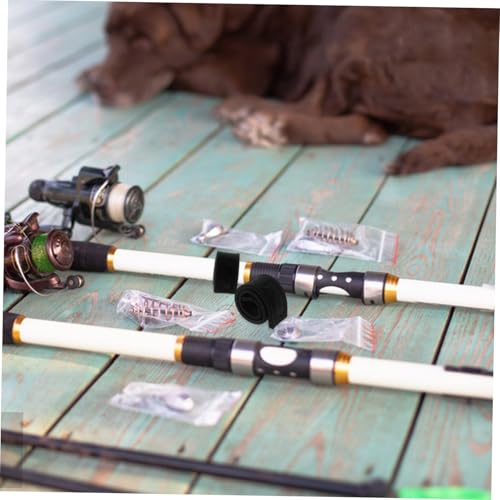 5pcs Adjustable Fishing Rod Straps Elastic Non-Slip Fishing Pole Bands Hook and Loop Closure for Secure Rod Fixing and Storage for Anglers and Outdoors
