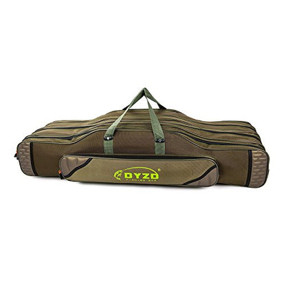 Fishing Rod Carrier Reel Case Bags Organizer Travel Carry Holder Pole Storage for Fishing and Traveling (4 layers/100cm-39.4inch) - color: 4 layers/100cm-39.4inch