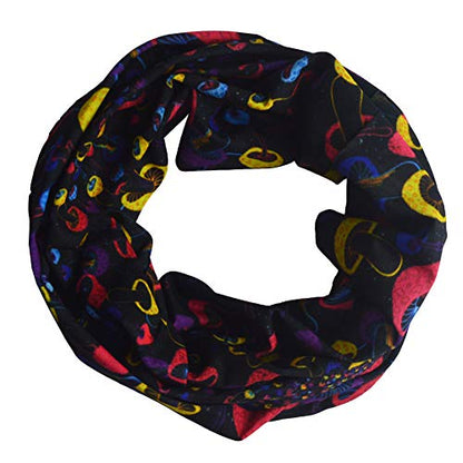 Obacle Seamless Face Mask Rave Bandana Men Women for Dust Sun Wind Protection - color: Mushroom Colorful