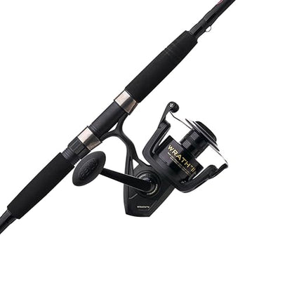 Penn Wrath II Spinning Reel and Fishing Rod Combo - size: 8000 Size Reel - 10' - Heavy - 2pc