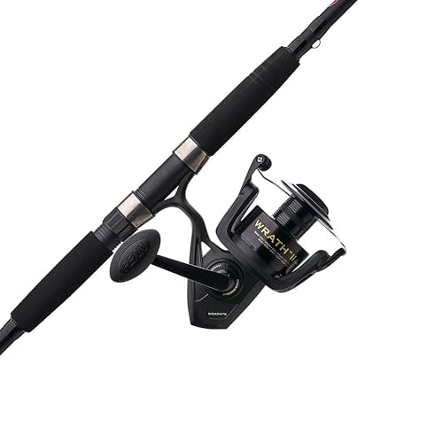 Penn Wrath II Spinning Reel and Fishing Rod Combo - size: 8000 Size Reel - 10' - Heavy - 2pc