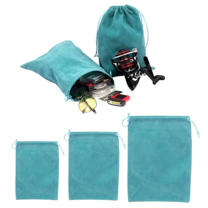 Multifunctional Fishing Tackle Storage Pouches Soft Fabric Protects Gear Compact Design Organizers Bag Fishing Accessories Protective Reel Cover