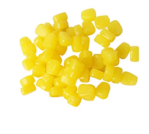150Pcs Fake Corn Floating Soft Baits Simulation Carp Fishing Lures Floating Baits with Nice Scent - color: Yellow(Floating)