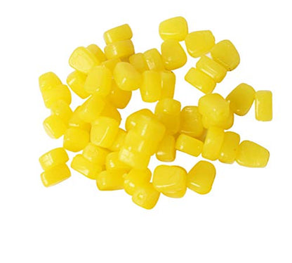 150Pcs Fake Corn Floating Soft Baits Simulation Carp Fishing Lures Floating Baits with Nice Scent - color: Yellow(Floating)