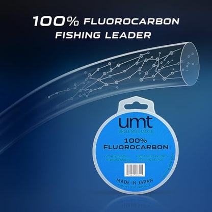 UMT Ghost Fluorocarbon Fishing Line Invisible Leader for Saltwater and Freshwater 20lb, 30lb, 40lb Options 55 Yards Abrasion Resistant, Ultra Durable - size: 40 Pounds 55 Yards