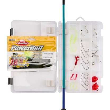 Shakespeare Catch More Fish Spinning Reel and Fishing Rod Combo with Kit - color: Lake/Pond, style: 2024 Model