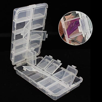 Premium 20 Compartments Tackle Boxes, Tackle Utility Boxes, Plastic Box Storage Organizer Box Adjustable, Fishing Tackle Storage Box Organizer
