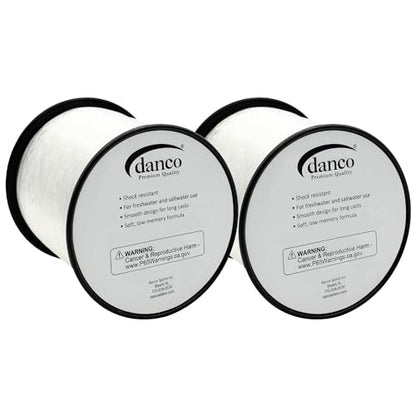 Monofilament Fishing Line | Jumbo Amount 2-1/4 lb Spools Value Pack - Low Memory and Stretch - Abrasion Resistant - Freshwater and Saltwater Fishing Line - size: 8 lb 1925 yards per spool