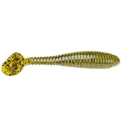 Strike King Rage Swimmer Fishing Lure, Soft Plastic Paddletail Minnow, Sleek Nose Cone, Softly Ribbed Body, Thin Tail