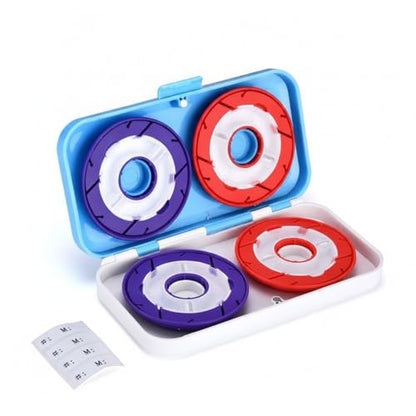 Fishing Line Spool Organizer Box, Durable ABS Tackle Storage with Dividers for Multiple Spools (1 Pack) - size: 5.91 x 3.15 x 1.18 in