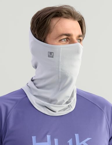 HUK Men's Pursuit Neck Gaiter, Face Protection With Upf 30+ Sun Protection - color: Harbor Mist
