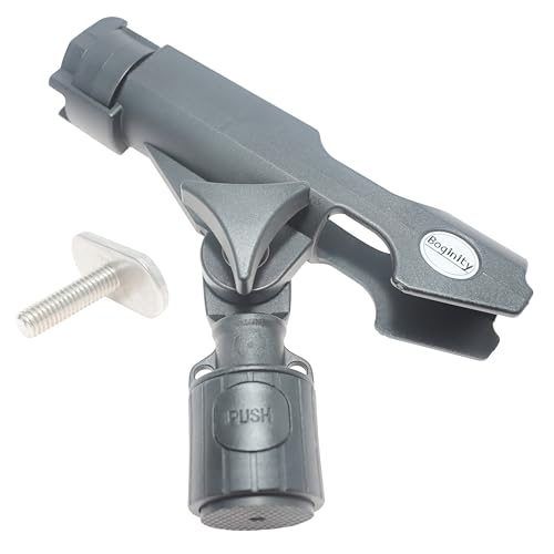 2-Piece Fishing Rod Holder with Universal T-Screws for Kayaks, Fishing Boats and Canoes