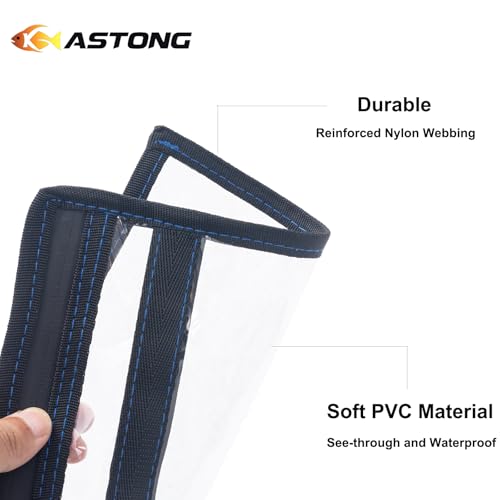 2 Layer Water-resistant Fishing Bait PVC Clear Storage Bag BaitShield Tackle Bag Storage for Bait Tackle Lures Soft Plastics and Fishing Gear Large Capacity 2 Size (4Pcs Large)