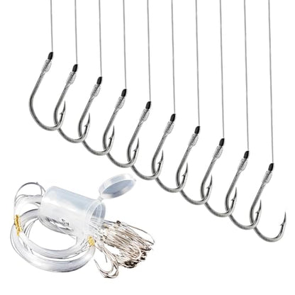Pre Tied Fishing Hooks with Line Snelled Small Fish Hook Leader Nylon Line Bulk Pack Freshwater Trout Crappie Bluegill Panfish Bait Rig Hand Tied High Carbon Steel Ready to Use Size 16 24 - color: #22, 30Pcs
