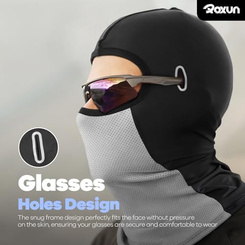 ROXUN Balaclava Moto Face Mask, Summer Cooling Ice Silk Mesh Sun Protection | Ice Silk Cooling, Breathable Mesh, UPF 50+, Helmet Friendly, Glasses Compatible, Versatile Use for Cycling Ski - color: Mustard Green