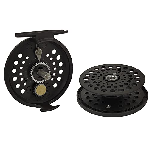 Aventik CM Graphite Fly Reel Click Drag System Classic IV Graphite Large Arbor Sizes 3/5, 5/7 Fly Fishing Reels - style: Only Reel