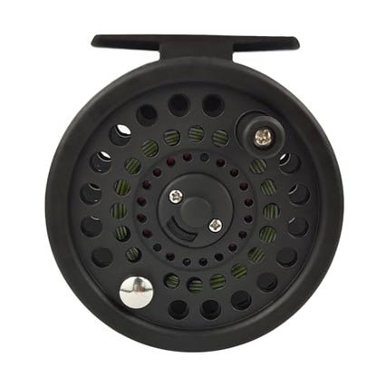 Aventik CM Graphite Fly Reel Click Drag System Classic IV Graphite Large Arbor Sizes 3/5, 5/7 Fly Fishing Reels - style: With Line