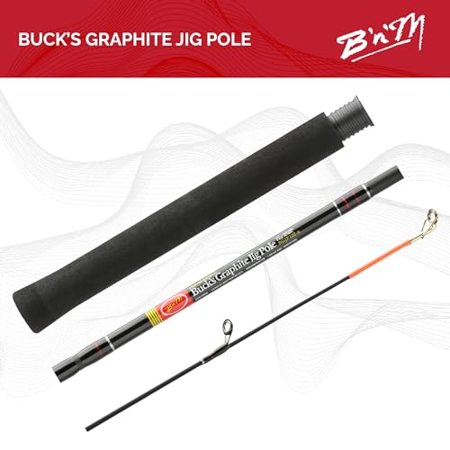 B'n'M 2 Piece Bucks Graphite Jig Pole - size: 11 feet