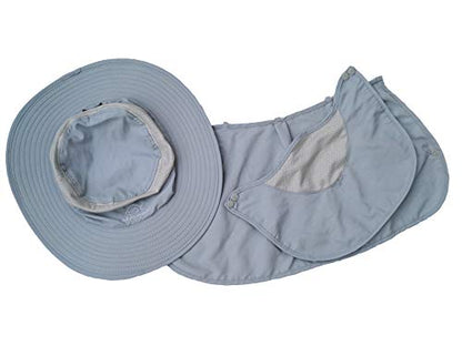DDYOUTDOOR™ 07-281 Fashion Summer Outdoor Sun Protection Fishing Cap Neck Face Flap Hat Wide Brim - color: Gray