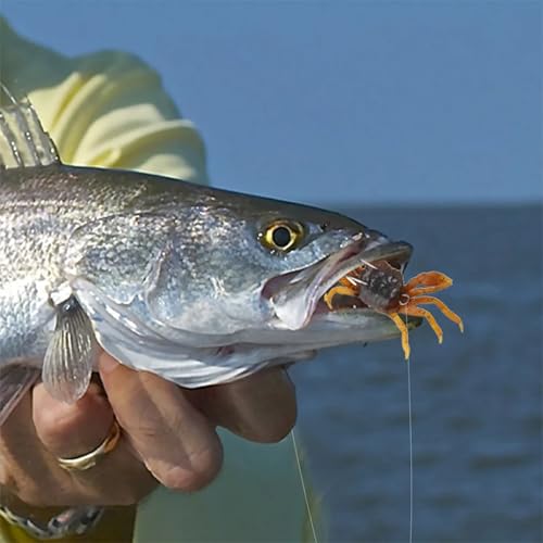 15PCS Crab Bait Kit - Artificial Silica Gel Lures, Lifelike 3D Soft Crab Lures for Freshwater Fishing